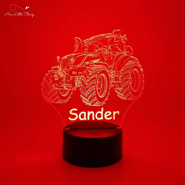 Nice Little Things [Nice Little Thing] - Gepersonaliseerde RGB LEDlamp NEW HOLLAND Tractor Rood