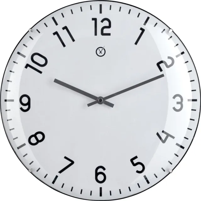 Sompex 8180 – Wandklok – Kunststof – Ø35,5 cm – Quito – Wit