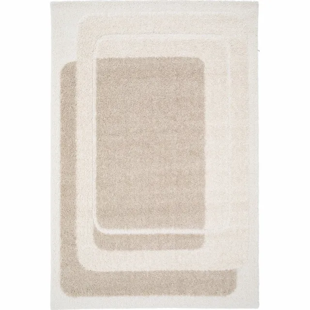 AFK Living Vloerkleed design, zacht en dik MIREO beige