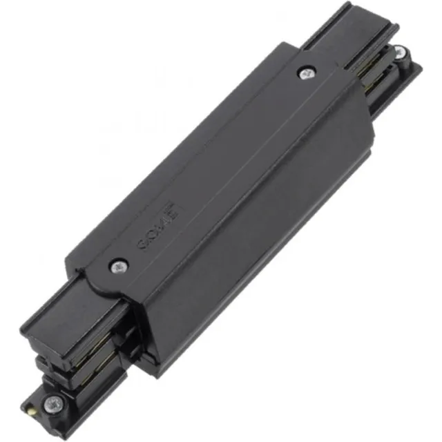LEDVION 1-Fase Rail I-Vorm Connector (Zwart) - Naadloze Intergratie 1-Fase