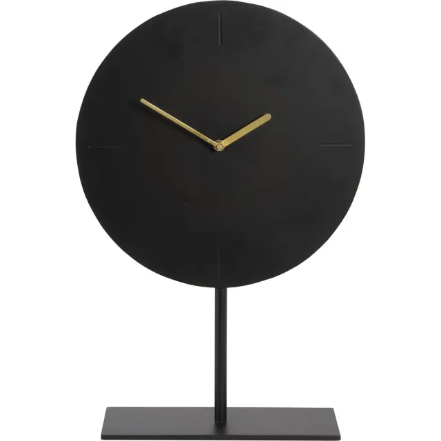 Light & Living Tafelklok Waiwo - Zwart/Goud - 30x10x45,5cm
