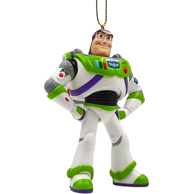 Disney Kurt S. Adler kunststof kerstbal - disney pixar buzz lightyear 10cm multi 1 stuks