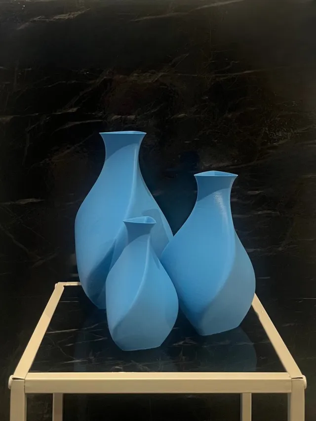 CFY Studio Vaseo Flowa Sea – Set van 3 Vazen – 3D Geprint – Duurzaam Ontwerp