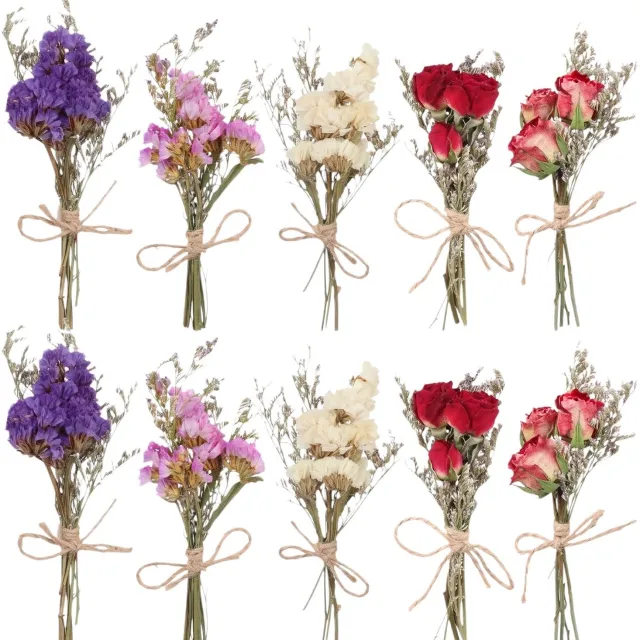 Famanu Natuurlijke droogbloemen met gipskruid voor vaas en decoratie