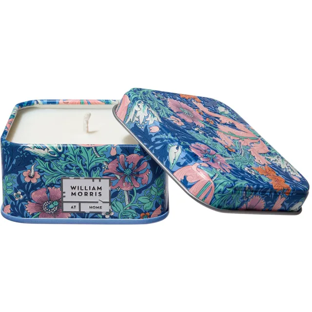William Morris at Home Geurkaars Beautiful Sleep - Bloemen - 7.3x7.3cm - 90g - Blauw/Groen