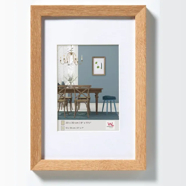 Walther Fiorito - MDF Houten lijst - Fotoformaat 15x20 cm - Licht Eiken Lichte eik