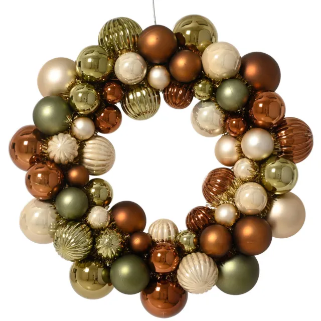 Decoris Kerstkrans kerstballen (38 m) Multi