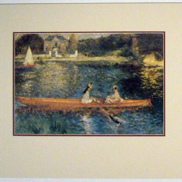 Catch Projecten Poster in dubbel passe-partout - Pierre-August Renoir - The Seine at Asnières - 50 x 60 cm Kleur