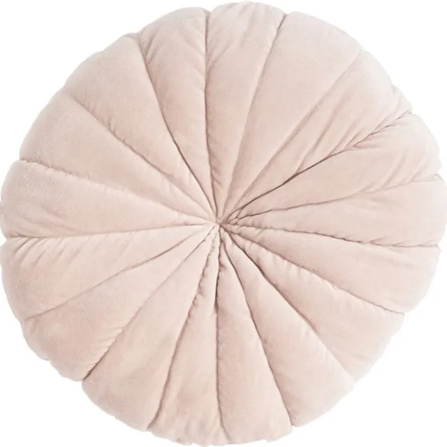 Linen & More Flower Mattress Powder Roze | 40CM Diameter | Sierkussen Voor Woonkamer Of Slaapkamer | Rond Sierkussen