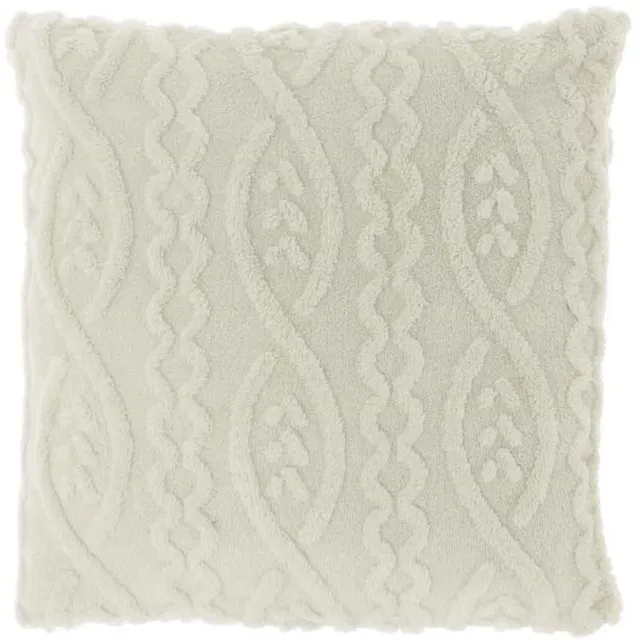 Unique Living Sierkussen Pleun Dove White -45x45cm Wit