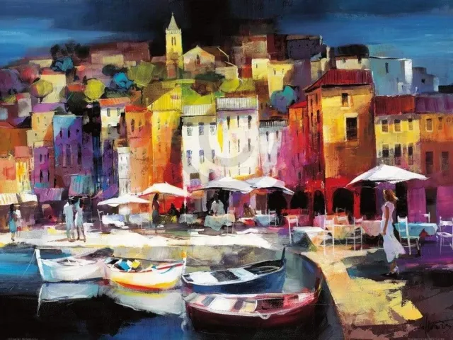 PGM Kunstdruk Willem Haenraets - Seaport Town II 80x60cm divers