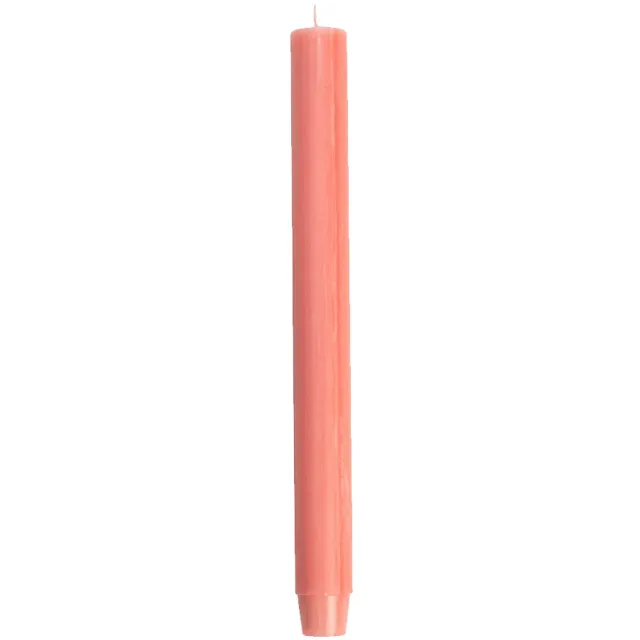 Rustik Lys Dinerkaarsen XL - Pak van 20 Stuks - Coral (Koraal) - 2,6 x 30 cm