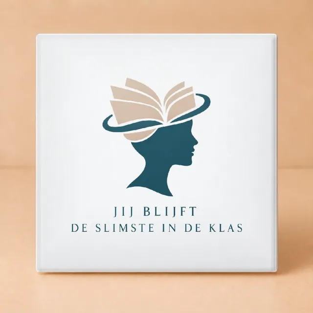 Bedruk King Sfeervolle Boho "De AI-wijze meester" Tegel – Inspirerende Wanddecoratie voor Slimme Studenten en AI-liefhebbers - 11 x 11 cm Wit