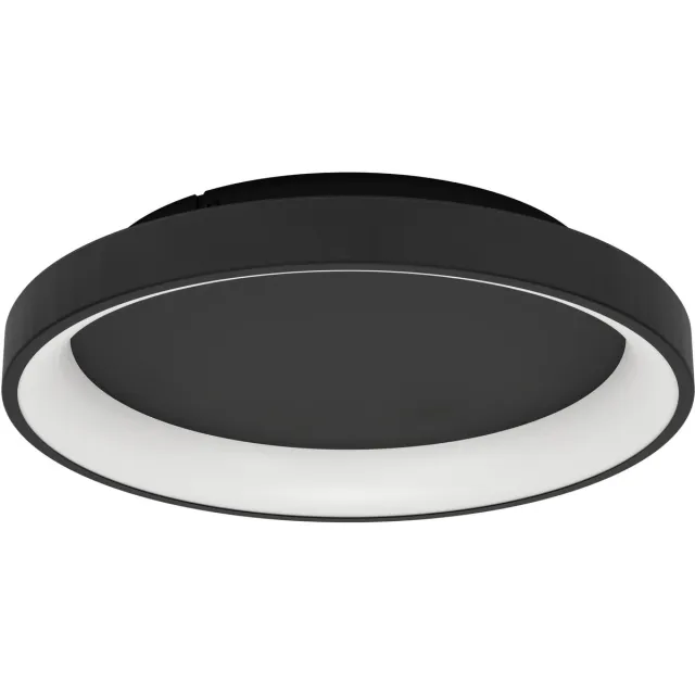 Eglo Loretello Plafondlamp - Wandlamp - LED - Ø 35 cm - Zwart - Instelbaar wit licht - Dimbaar