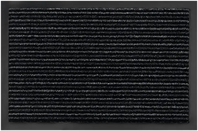 MD-Entree MD Entree - Deurmat - Maxi Dry Stripe - Antraciet - Vloerkleed - Met antislip - Wasbaar- Vocht absorberend - Hoge dichtheid 600gr/m2 - 40 x 60 cm
