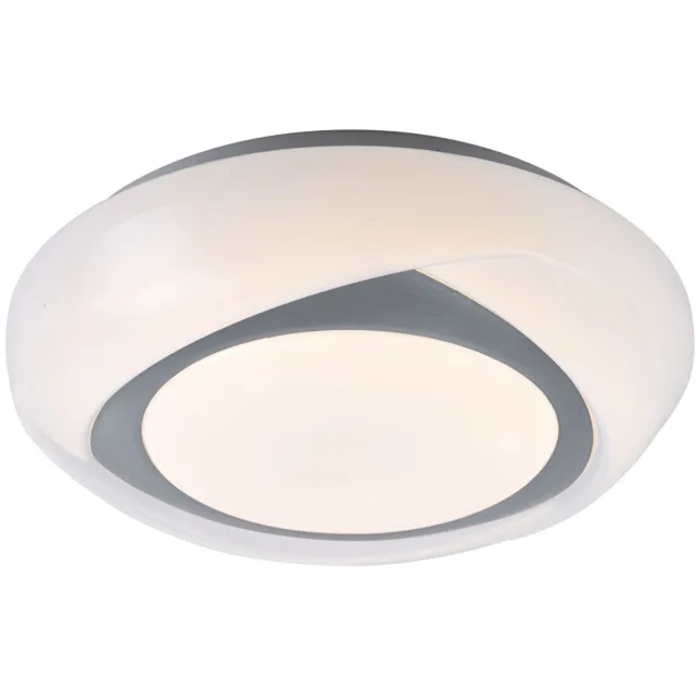 Globo Lighting LED-plafondlamp, vast gemonteerd, matwit metaal, D 35 cm