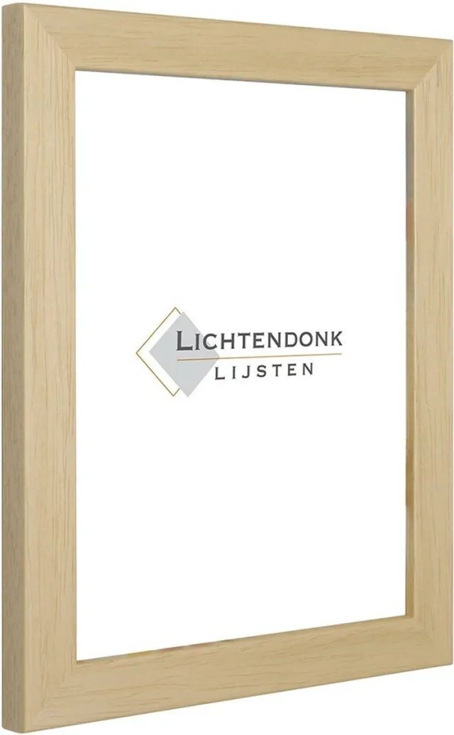 Lichtendonk Fotolijst Blank - Strak Profiel - Fotomaat 45x60 - Ontspiegeld Glas - Art.nr. 26-10