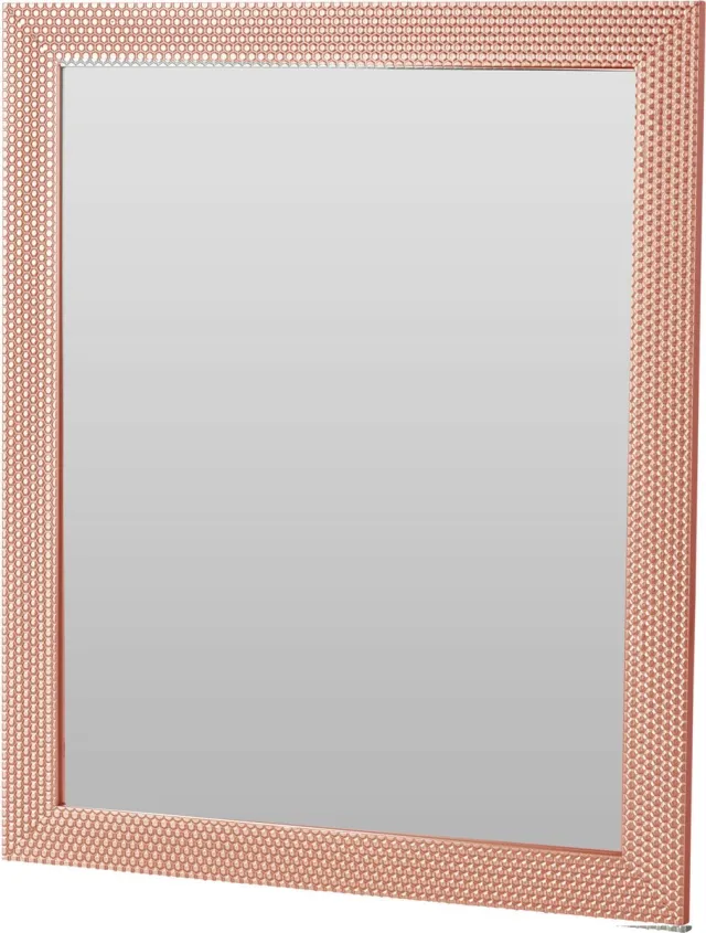 Home & Styling Wandspiegel Louvre - frame kleur koper - 46 x 56 cm - met brede lijst - gang/badkamer/slaapkamer spiegels