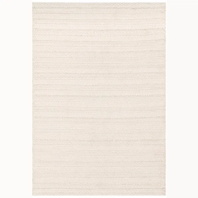 Eazy Living Easy Living - Easy Living Grayson Cream Vloerkleed - 160x230 - Rechthoek - Buiten,Laagpolig,Structuur Tapijt - Modern - Beige, Wit