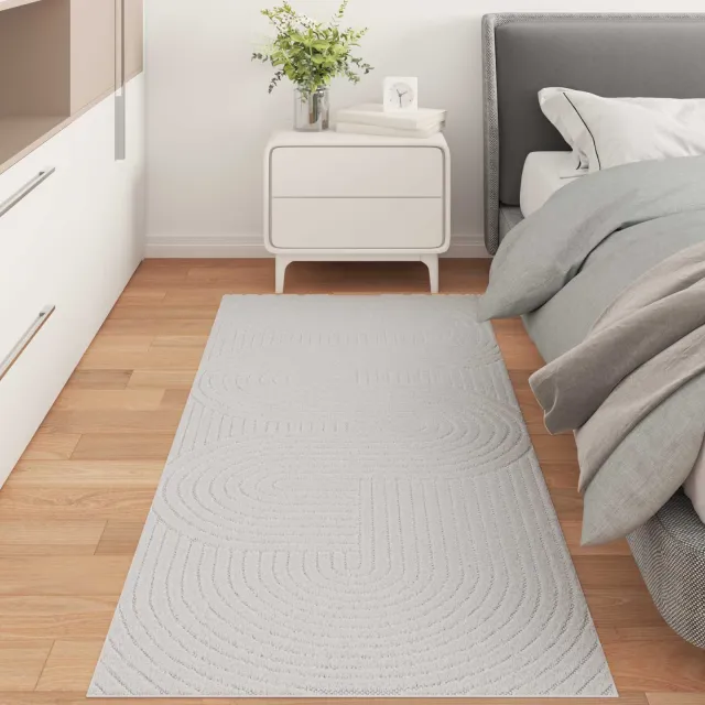 vidaXL Binnen- en buitentapijt PALMERAS Crème 80 x 200 cm Polyester, foto 2