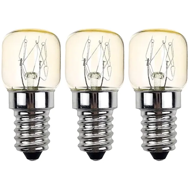 Vito Calor - Ovenlamp E14 - 25W 300lm 2800K - Warm Wit Licht - T22 - 300°C Hittebestendig - 3 stuks