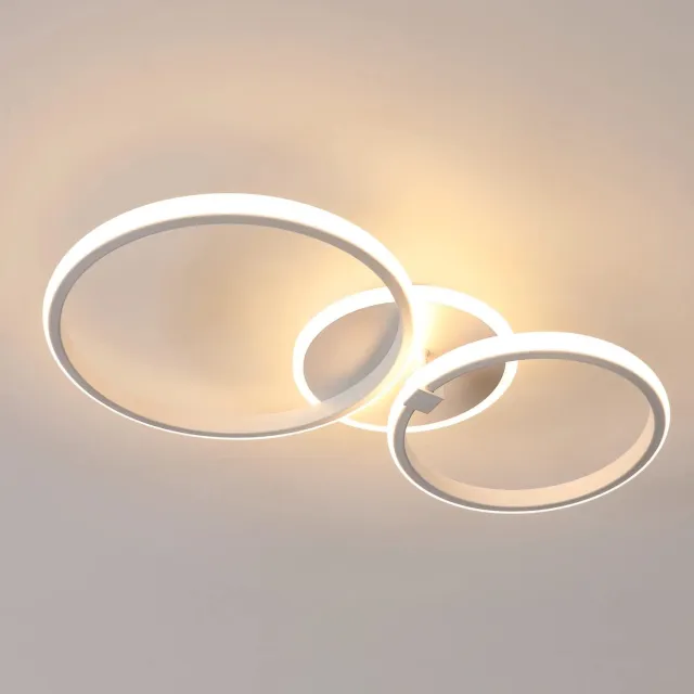 Klarven Plafondlamp - Slaapkamer - Woonkamer - Ceiling Lamp - Kroonluchter - Rond Design, Warm Wit Licht 3000K