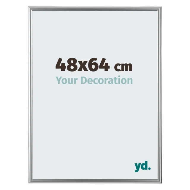 yd. Your Decoration - Fotolijst 48x64 cm - Kunststof - Zilver - Bordeaux