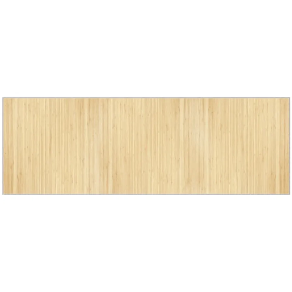 vidaXL Vloerkleed rechthoekig 100x300 cm bamboe lichtnaturel beige, foto 3