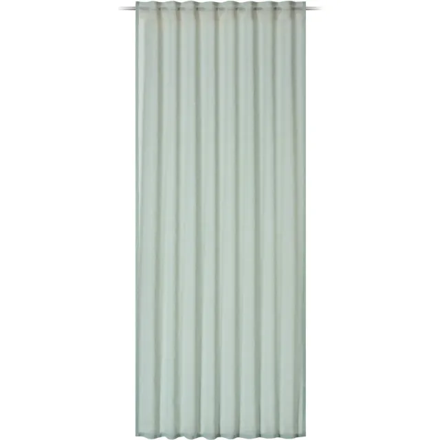 Elbersdrucke Gordijn met lussen Air 255x140 cm mint transparant Grün