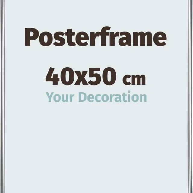 yd. Your Decoration - Posterlijst 40x50 cm - Kunststof - Zilver Hoogglans - Paris