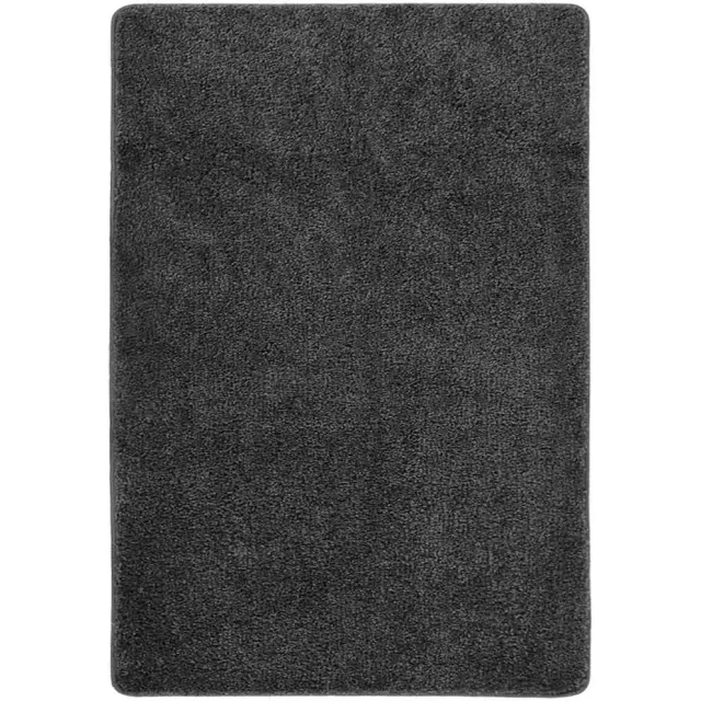 vidaXL Vloerkleed shaggy anti-slip 120x170 cm donkergrijs