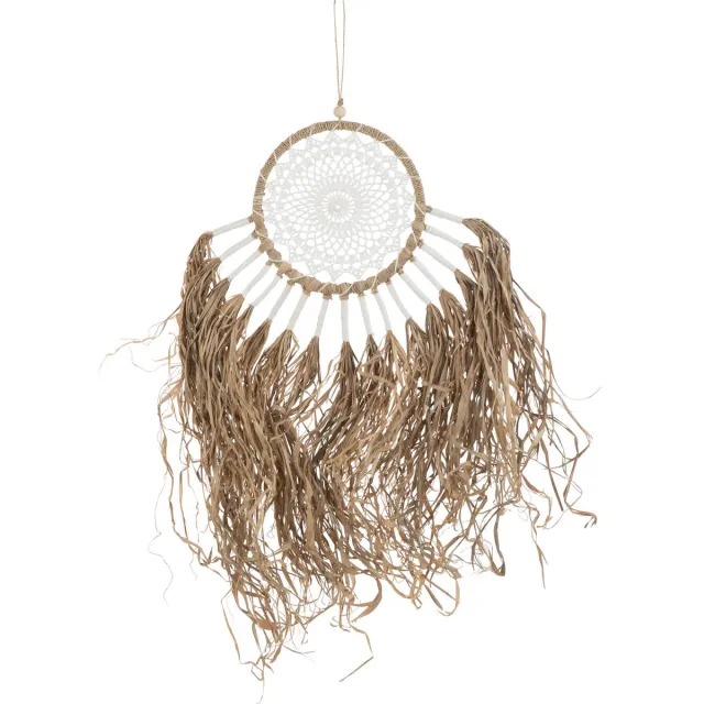 J-Line droomvanger Fringes - raffia - natural Naturel
