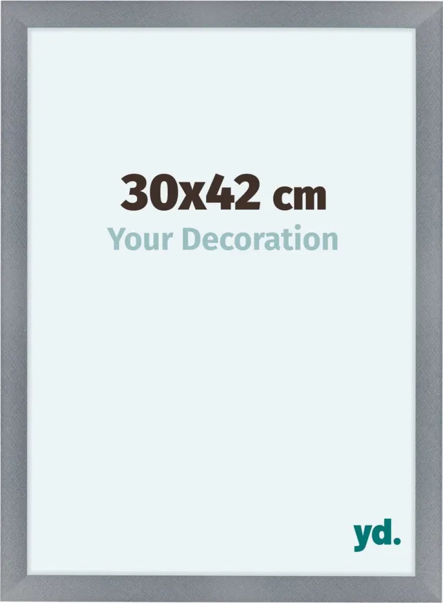 yd. Your Decoration - Fotolijst 30x42 cm - MDF - Aluminium Geborsteld - Como