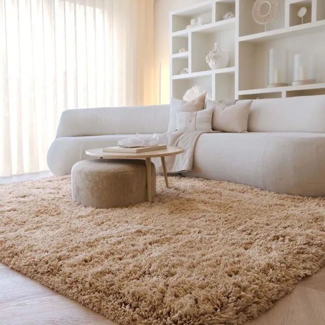 Nordic Weavers Shaggy vloerkleed - Sveve beige 80x150