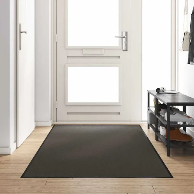 vidaXL Deurmat Antraciet en Zwart 120 x 250 cm 100% Polyamide Anthraciet