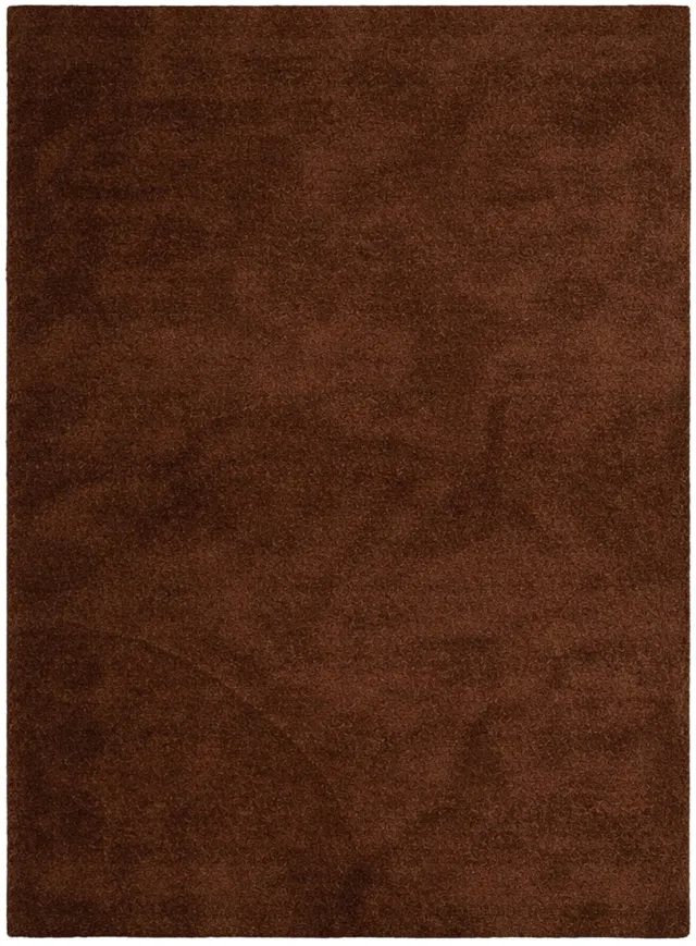 NATURL. Wasbaar vloerkleed - Clean Donkerbruin - 240x340cm