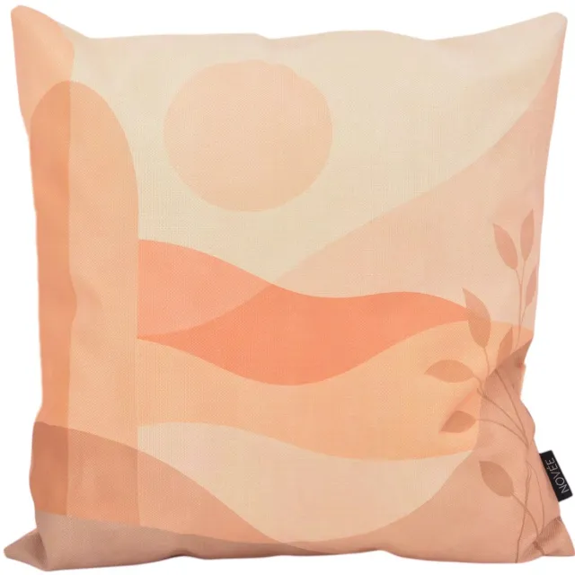 NOVÉE Soft Horizon Kussenhoes | 45 x 45 cm | Katoen/Linnen koraal