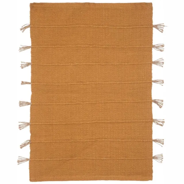Atmosphera Créateur d'intérieur® Katoenen matje met jute kwastje BOX Jaune