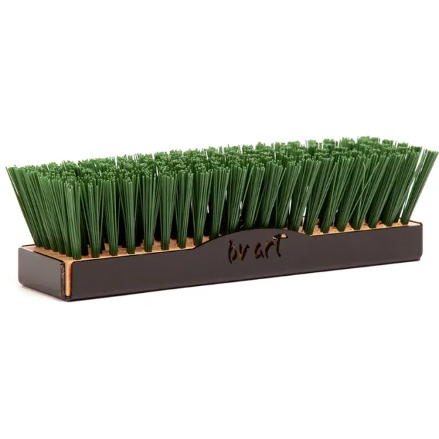 De Borstelfabriek Voetveger - Solo mat-zwart (Borstel oud Groen)