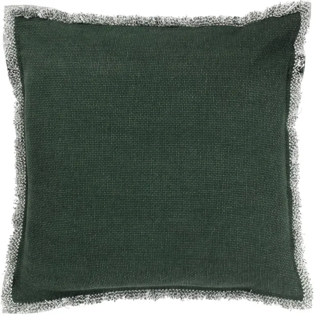 Dutch Decor BURTO - Sierkussen 60x60 cm - gewassen katoen - Mountain View - donkergroen - Inclusief binnenkussen - Luxe kussens voor woonkamer & bank