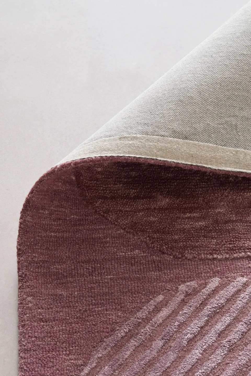 Studio LIVIT Adeline wollen vloerkleed donkerrood/roze, foto 4