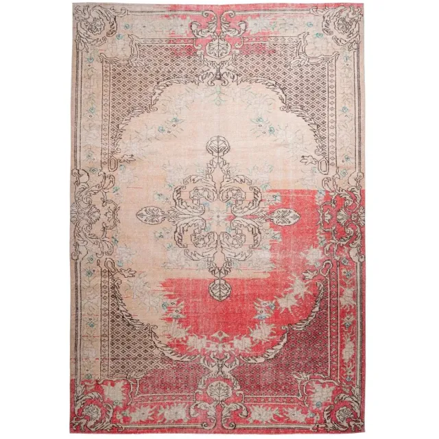 Dutch XXL Vintage Vloerkleed | Tapijt | Vin | Ornamenteel | Rood | 140x200 cm