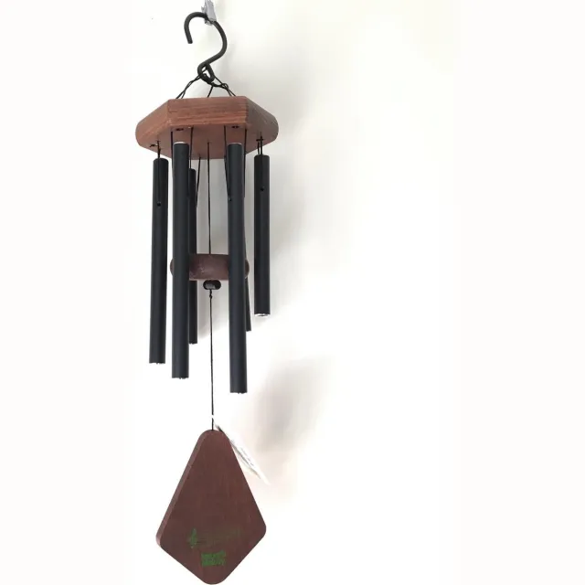 Nature's Melody Windgong Premiere Grande Chime black 50cm - Windorgel - Muzikaal gestemd - Instrument Bruin