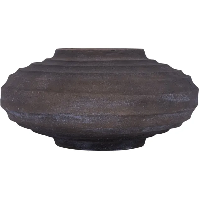PTMD Kody Brown Stone Wash Casted Alu Ribbed Pot Bruin