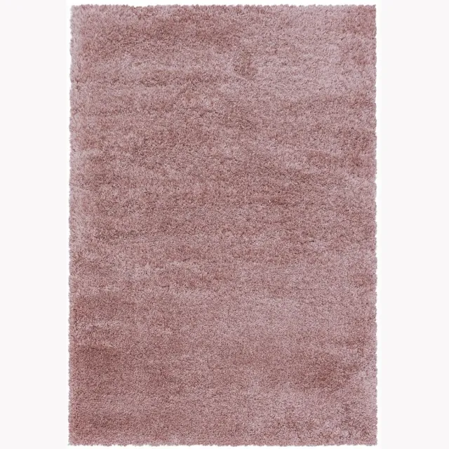 Dutch XXL Hoogpolig Vloerkleed | Tapijt | Shaggy | Fluffy | Uni | Rosé | 160x230 cm