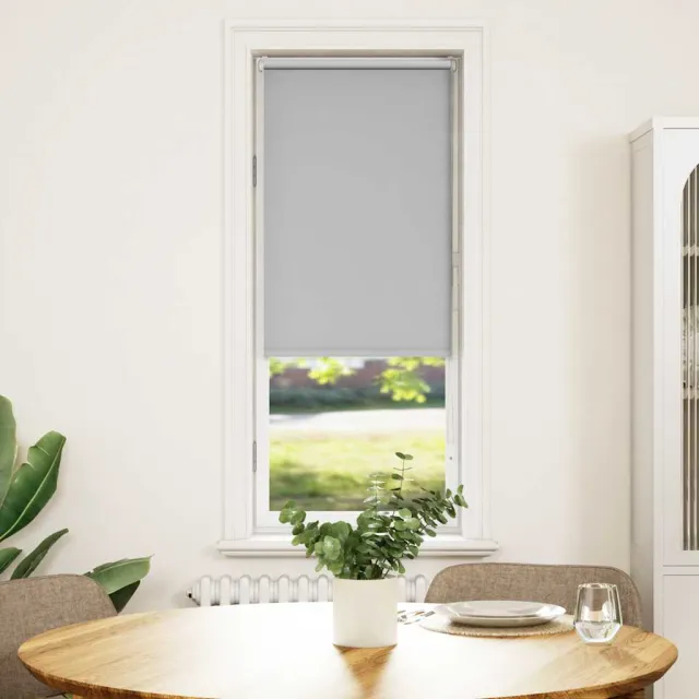 vidaXL Rolgordijn verduisterend 40x130cm stofbreedte 35,7 cm polyester Grijs