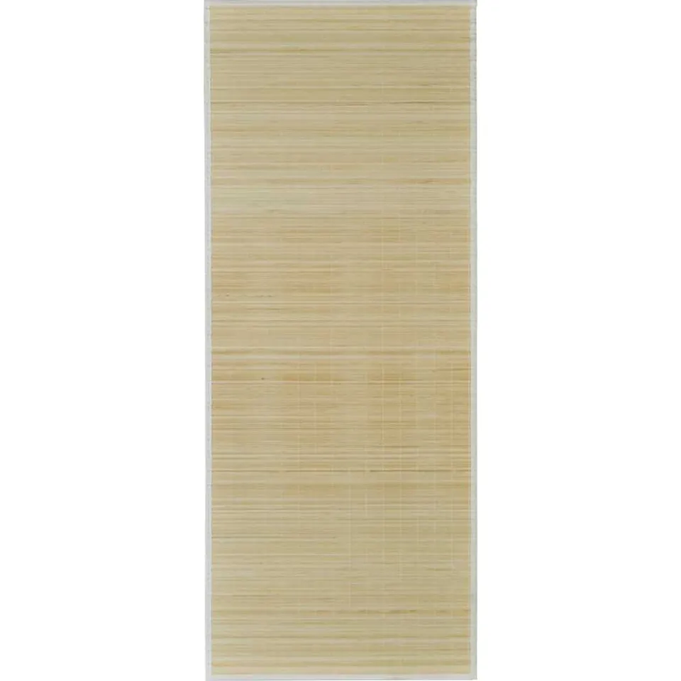 vidaXL Tapijt rechthoekig 80x200 cm bamboe naturel, foto 3