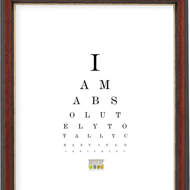 Deknudt Frames fotolijst S222H3 - klassiek bruin - voor foto 30x45 cm