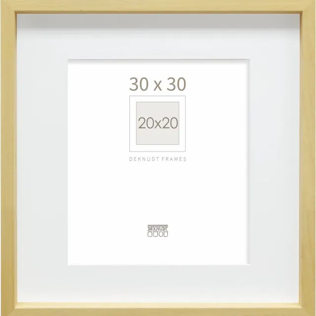 Deknudt Frames fotolijst - naturel - passe-partout - 20x20 / 30x30 cm