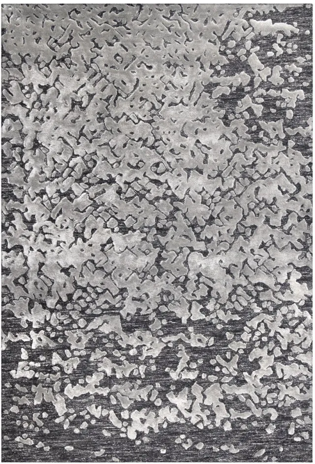 Padiro design laagpolig vloerkleed - grijsbeige - modern abstract ontwerp - voor vloerverwarming - van viscose, wol, polyester en katoen